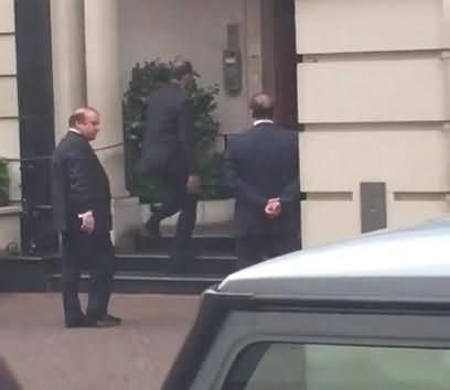 Nawaz Sharif Spotted at Avenfield House (Owned by Companies Registered in Panama)