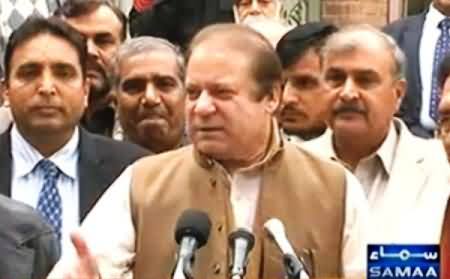 Nawaz Sharif Talking to Media on Dialogue and Other Issues - 3rd February 2014