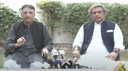 Nawaz Sharif You Are A Convicted & Liar - Asad Umar & Ali Zaidi Press Conference