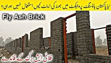 Naya Pakistan Housing Project using new type of brick (Fly Ash Brick) which is way better than traditional bricks
