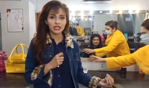 Neelam Aslam's Interesting Chit Chat With Her Colleague Rameen in Makeup Room