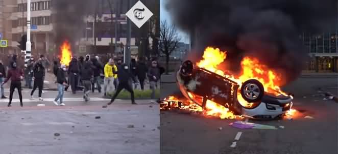 Netherlands: Anti-Curfew Protesters Clashes With Police, Curfew Imposed