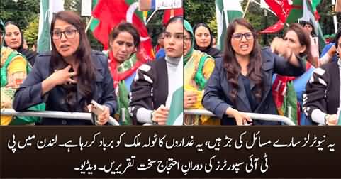 Neutrals are responsible for everything - PTI solidarity show in London for Imran Khan