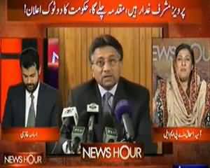 News Hour - 24th June 2013 (Parveez Musharaf Gaddar Hai, Mukadma Chalay Ga, Hukumat Ka Do Took Elaan)