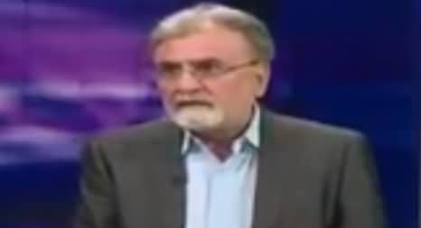 Nusrat Javed Criticizing Aitzaz Ahsan Over Kalbhushan Case in ICJ