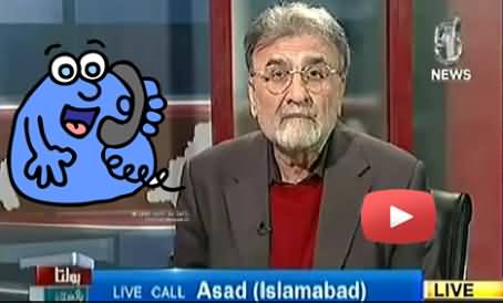 Nusrat Javed Gets Angry when a Live Caller Asks A Question About His Dance