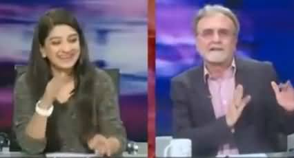 Nusrat Javed's Interesting Discussion With A Live Caller