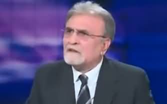 Nusrat Javed Slaps His Face & Bashes Geo (Without Taking Name) On Imran Khan's Marriage