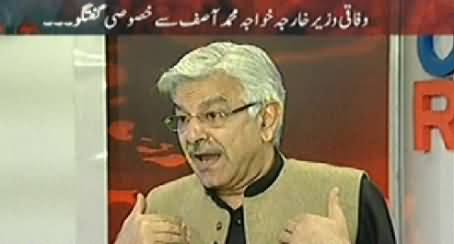 Off The Record (Khawaja Asif Exclusive Interview on Dialogues Issue) – 26th March 2014