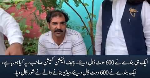 One man single handedly casts 600 votes at Jhugian polling station