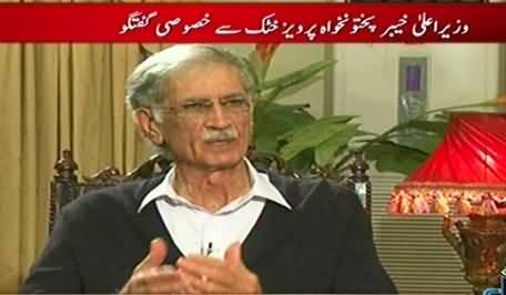 Pakistan Aaj Raat (CM KPK Pervez Khattak Special Interview) – 4th November 2014