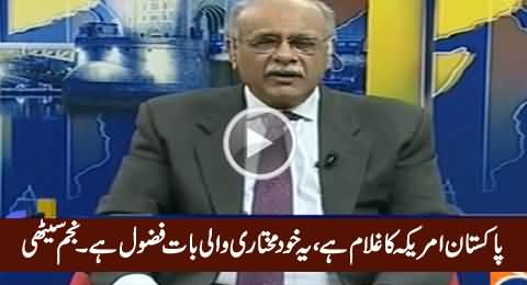 Pakistan America Ka Ghulam Hai, Yeh Khud Mukhtari Wali Baat Fazool Hai - Najam Sethi