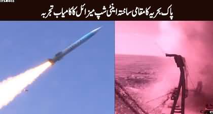 Pakistan Navy successfully tests latest anti-ship missile