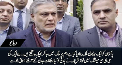 Pakistan has been made a beggar state - Ishaq Dar tells inside of PMLN's CEC meeting