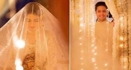 Pakistani Actress Hiba Bukhari and Arez Ahmed tie the knot