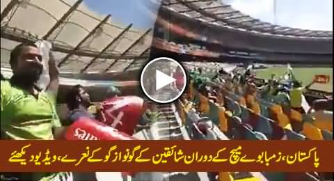 Pakistani Audience Chanting Go Nawaz Go During Pakistan Vs Zimbabwe Cricket Match