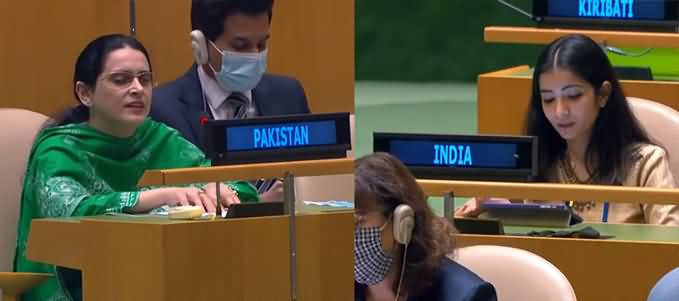 Pakistani Blind Girl And Indian Girl Face to Face in UN General Assembly