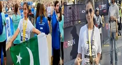 Pakistani journalist Mona Khan sets Guinness world record at the London Marathon