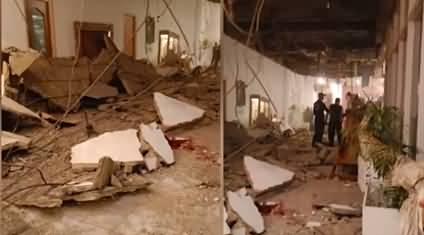 PC hotel roof collapsed in Karachi, one killed, three injured