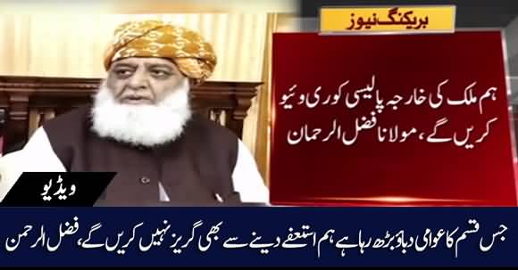 PDM Can Use Option Of Resignation From Assemblies - Maulana Fazal Ur Rehman