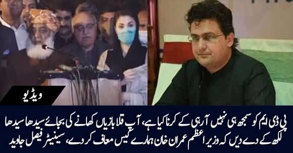 PDM Should Write To Imran Khan That Omit Our Cases - Senator Faisal Javed Comments On PDM's Meeting