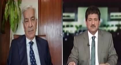 PECA Law: Hamid Mir plays Nawaz Sharif's old clip about freedom of press, Listen Khawaja Asif's response