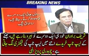 Pervaiz Elahi lashes out at Sharif brothers