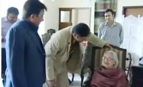 Pervez Musharraf and His Mother First Time on Camera Talking Each Other