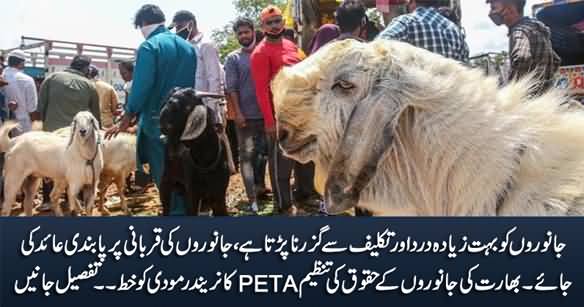 PETA India Appeals to PM Modi to Ban Animal Sacrifice Ahead of Eid ul Azha Festival