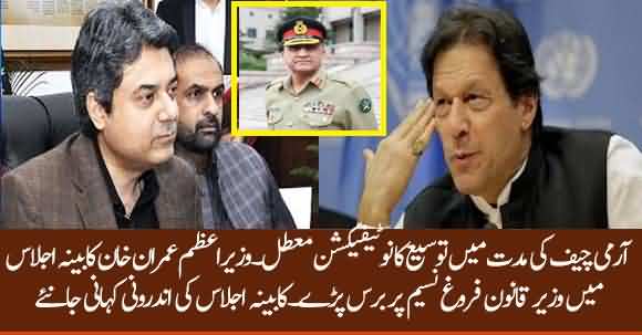 PM Imran Khan Blasts On Farogh Naseem After SC Suspends General Bajwa Extension Notification