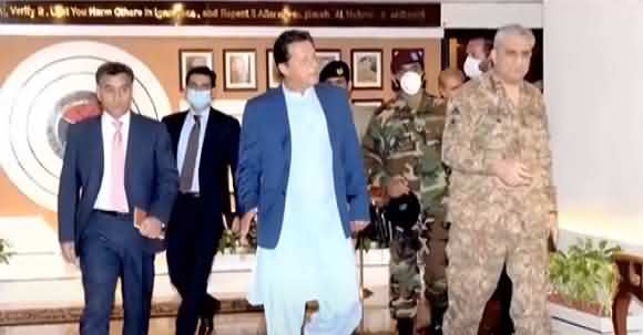 PM Imran Khan & Army Chief General Qamar Javed Bajwa Visit ISI Headquarters