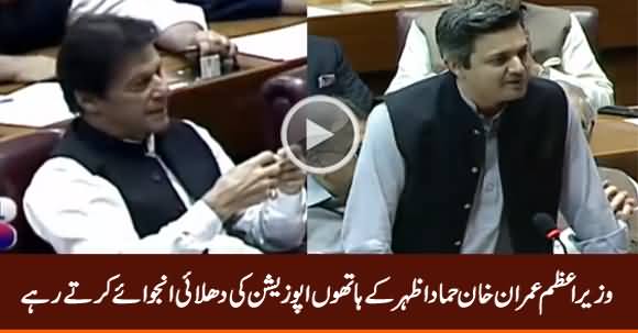 PM Imran Khan Enjoying How Hammad Azhar Taking Class of Opposition