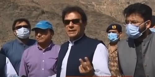 PM Imran Khan Talks to Journalists While His Visit to Mohmand Dam
