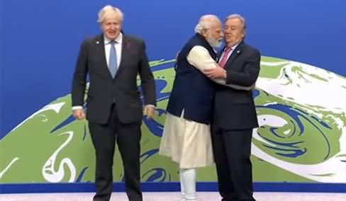 PM Narendra Modi UK PM Boris Johnson Aur UN Chief Antonio Guterres Ke Galey Par Gaye