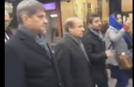 PM Nawaz Sharif Walking on the Streets of Old Town Serajevo, Bosnia With Bosnian PM