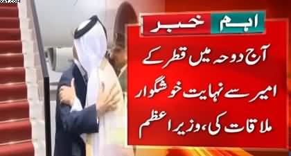 PM Shehbaz Sharif holds important meeting with Qatar's leadership in Doha