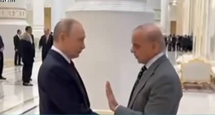 PM Shehbaz Sharif holds informal talks with global leaders including President Putin in Ashgabat