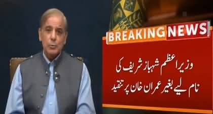 PM Shehbaz Sharif indirectly criticizes Imran Khan