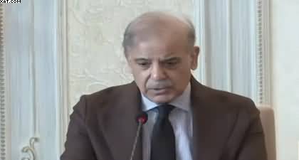PM Shehbaz Sharif's addresses to the cabinet today