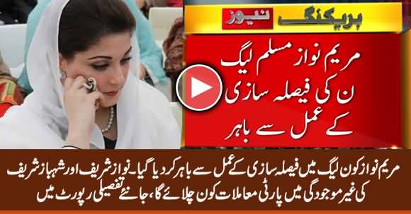 PMLN Decides to Remove Maryam Nawaz From the Decisions Committee