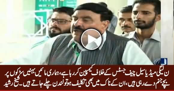 PMLN Media Cell Is Doing Campaign Against Chief Justice - Sheikh Rasheed