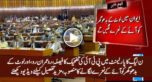 PMLN MNAs Decide To Give Tough Time To PTI in Parliament, Will Chant Ro Imran Ro