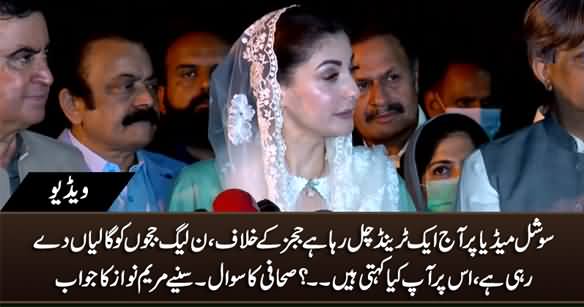 PMLN Social Media Team Is Abusing Judges on Social Media - Journalist Asks Maryam Nawaz