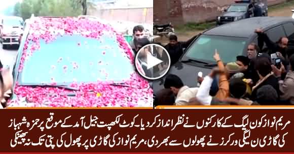 PMLN Workers Ignored Maryam Nawaz And Welcomed Hamza Shahbaz