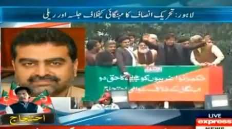 PMLN Zaeem Qadri Comments on PTI Anti-Inflation Protest in Lahore - 22nd December 2013