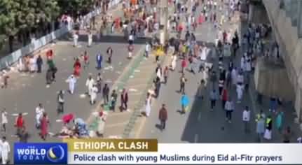 Police clash with young Muslims during Eid al-Fitr prayers in Ethiopia