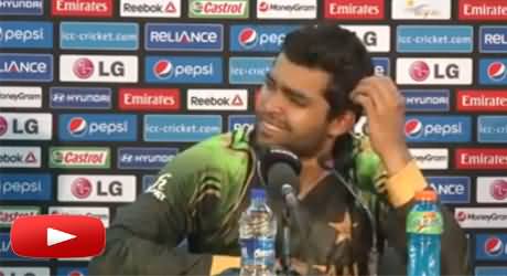 Poor English of Umar Akmal Puts Him in Trouble While Press Conference