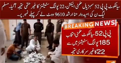 PP-52 Sambrial Sialkot by-election: 22 polling stations result: PMLN candidate leading