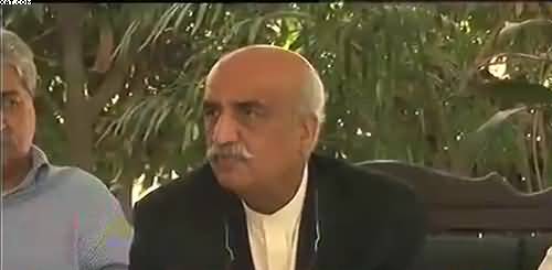 PPP leader Khursheed Shah criticises PM Imran Khan strategy on saving