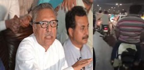 President Alvi Response On registering case against protester